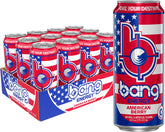 BANG front can shot showing patriotic American Berry design and shelf appeal