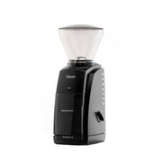 Baratza Encore vista frontal negro, diseño compacto y durable