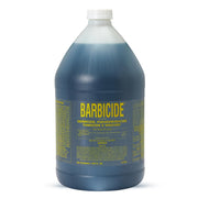 BARBICIDE gallon front label showing product identity and quantity benefits