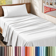 Bare Home front packaging showing Twin XL set and clean white look for easy selection