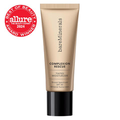 bareMinerals dispensador abierto con textura ligera mostrando hidratación