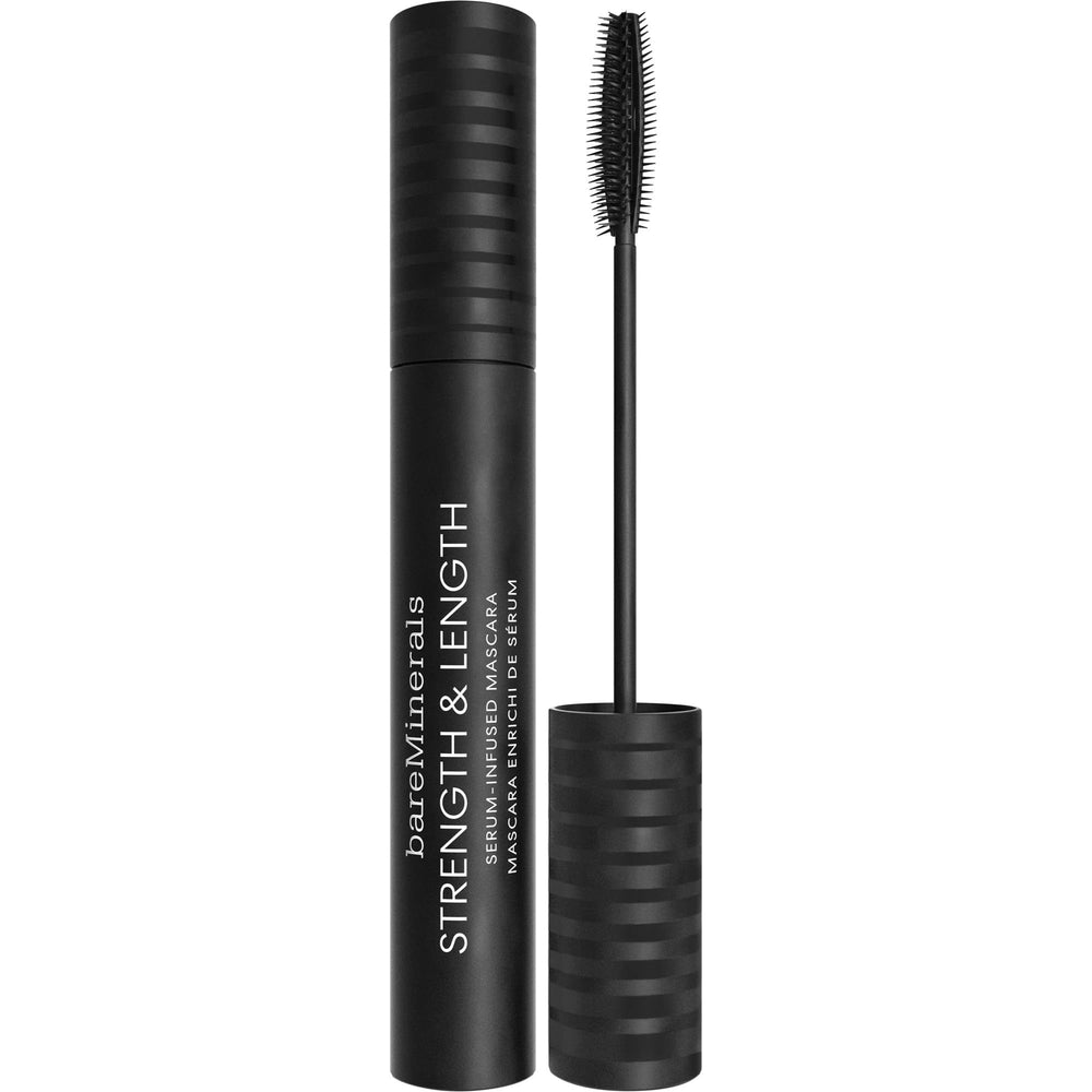 bareMinerals frente del envase mostrando diseño y beneficio de alargado