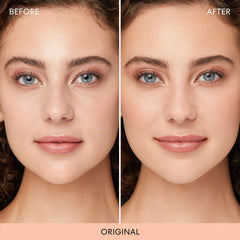 bareMinerals brocha cargada con polvo lista para fijar maquillaje y controlar brillo