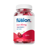 Bariatric Fusion front packaging showing cherry iron supplement and benefits
