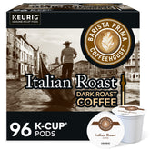 Barista Prima front packaging showing 96-count and bold roast benefit