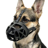 BARKLESS bozal canasta frontal mostrando protección y ventilación