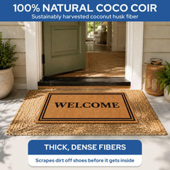 Barnyard Designs close-up of coco coir bristles for strong dirt removal