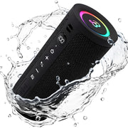BassBloom Roar 3 vista frontal con rejilla y controles, sonido potente