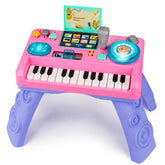 Basytodio front view of DJ table showing colorful buttons and lights for engaging play
