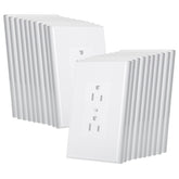 Bates Choice front view of white wall plate showing clean aesthetic and durable finish