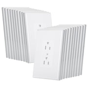 Bates Choice front view of white wall plate showing clean aesthetic and durable finish