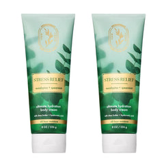 Bath & Body Works envase frontal de crema Eucalyptus Spearmint mostrando diseño y tamaño
