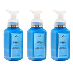 Bath & Body Works frente del envase Crisp Morning Air mostrando diseño y marca