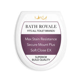 Bath Royale frente del empaque mostrando modelo BR500-00 y beneficio de compatibilidad