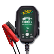 Battery Tender vista frontal compacto y portátil con carga segura