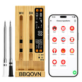 BBQOVN smart base front display showing temperatures, quick visual monitoring benefit