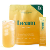 BEAM Glow front packaging showing pineapple flavor and benefits