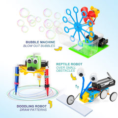 BeAndge robot reptil ensamblado demostrando movimiento y aprendizaje práctico