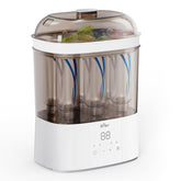 Bear front view with open lid showing quick sanitizing for busy parents
