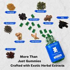 BEARVANA etiqueta con ingredientes principales clara y fácil lectura