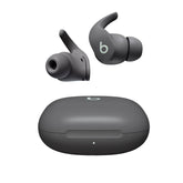 Beats Fit Pro sage gray front view showing sleek design and portable appeal