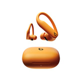 Beats Powerbeats Pro 2 front view highlighting secure fit and bold electric orange finish