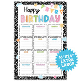 BEAWART póster frontal 16x24 que decora aula y celebra cumpleaños