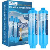 Beckacher filtro inline pack frontal con empaquetado listo para RV y camping