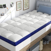 BEDELITE front view of Twin XL topper showing full pillow-top comfort