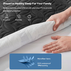 BEDLORE detalle del acolchado, textura suave que mejora confort y regulación térmica
