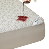 BEDLORE king protector front view showing quilted surface and neat fit benefit