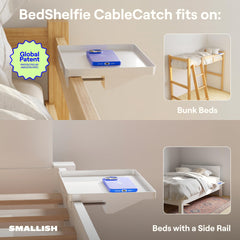 BedShelfie instalado en litera optimizando espacio de dormitorio