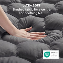 Bedsure primer plano de microfibra suave para mayor confort táctil