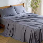 Bedsure front packaging showing full king sheet set and contents for easy setup