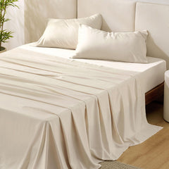 Bedsure PureWoven king set front view showing full package and cool-look benefit