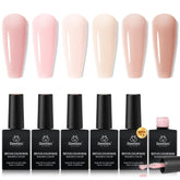 Beetles frontal del pack mostrando seis colores Sunset Peach y beneficio de variedad