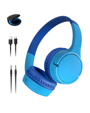 Belkin SoundForm Mini front view showing compact kids design and comfy cushions