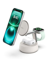 Belkin UltraCharge Pro vista frontal con teléfono cargando y diseño estable