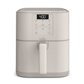 BELLA front view of slim 6qt air fryer showing compact design and style