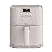 BELLA front view of slim 6qt air fryer showing compact design and style