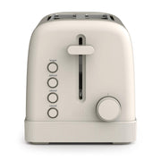 BELLA toaster front view in Oatmilk showing sleek design and easy controls for style