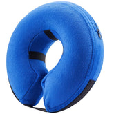BENCMATE collar inflable frontal mostrando protección cómoda