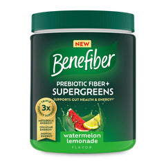 Benefiber tarro frontal mostrando el envase y sabor sandía-limón
