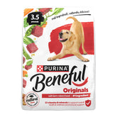Beneful front packaging showing farm-raised beef and benefits