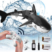 Bennol RC shark front view showing realistic body and swim action