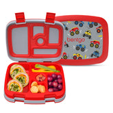 Bentgo front packaging showing colorful prints and secure lid for quick recognition