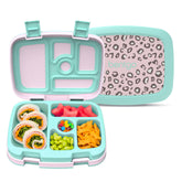 Bentgo front packaging showing lunch box and prints, demonstrating durable design