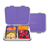 bentgo front view showing compact stainless lunchbox and kid-friendly design benefit