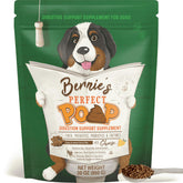 Bernie's front 30 oz container showing cheese flavor and branding, convenient storage