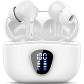 BESNOOW vista frontal del estuche y auriculares, presentación compacta y lista para usar